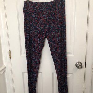 LuLaRoe Colorful Leggings - size TC Tall & Curvy